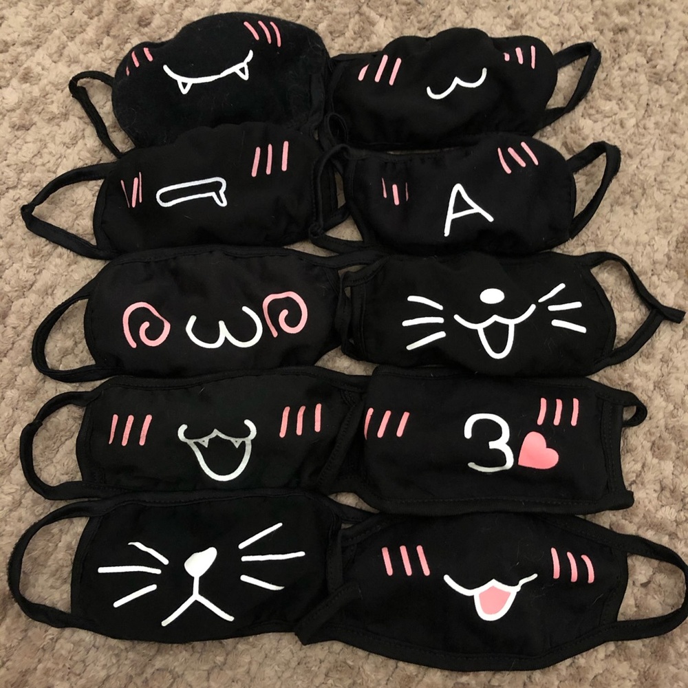 Cute dust/rave masks (10 piece)